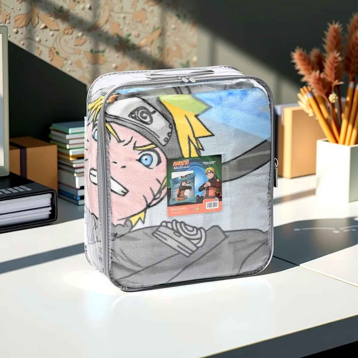 ناروتو بطانية راشيل باللون الأزرق مصنوعة من %100 بوليستر