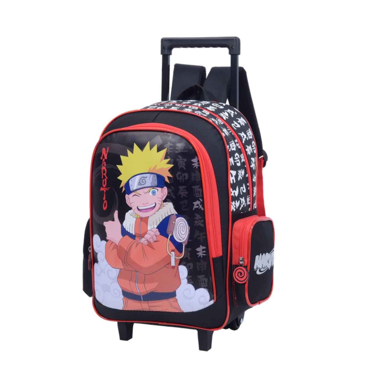 ناروتو حقيبة ترولي بعجلات بتصميم نينجا أنمي TV طوكيو مقاس 16 انش