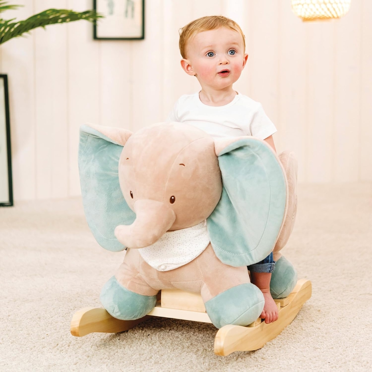 Nattou Axel & Luna Elephant Rocking Toy Toddler, 0-2 Years