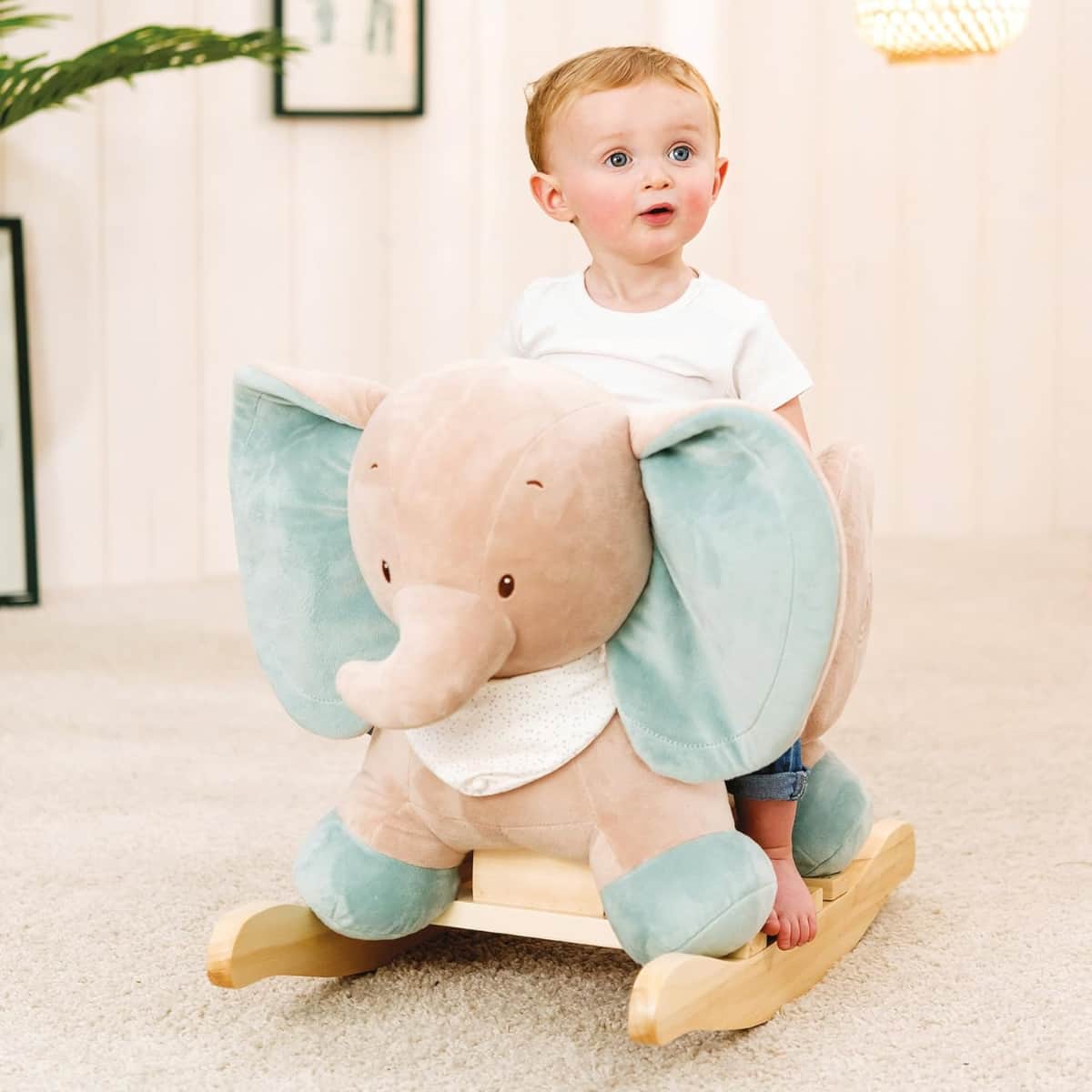 Nattou Axel & Luna Elephant Rocking Toy Toddler, 0-2 Years