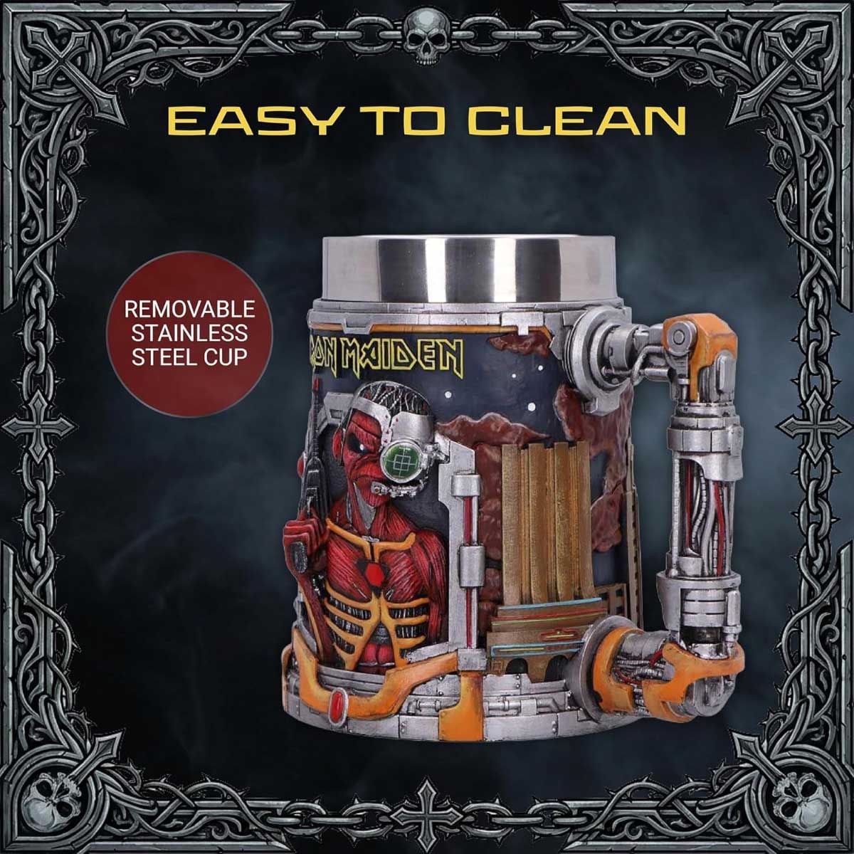 Nemesis Now 6" Iron Maiden Somewhere In Time Tankard