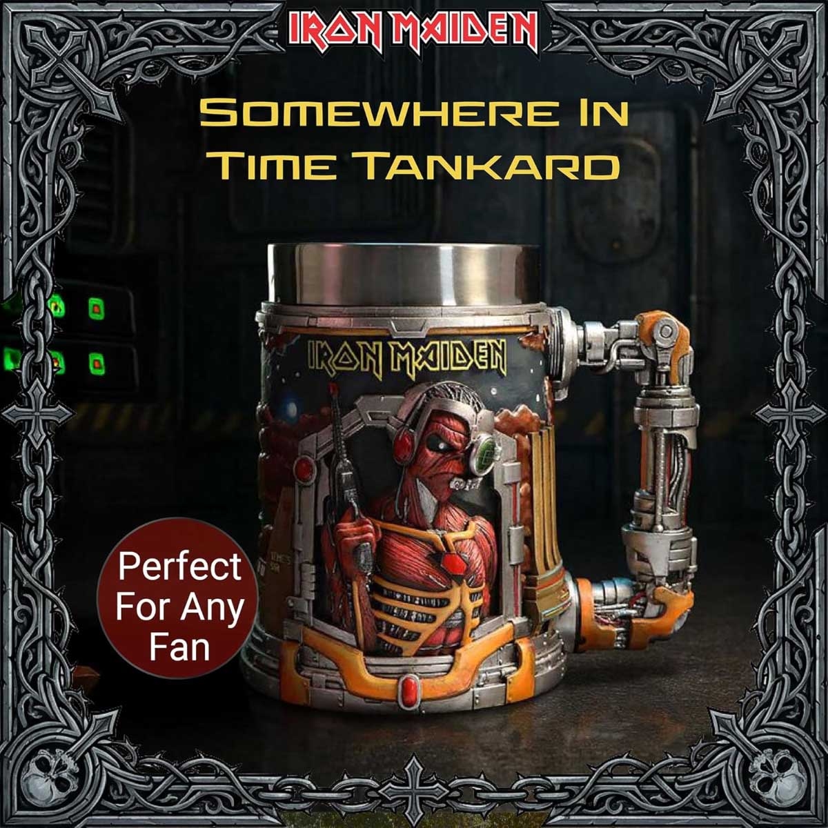 Nemesis Now 6" Iron Maiden Somewhere In Time Tankard