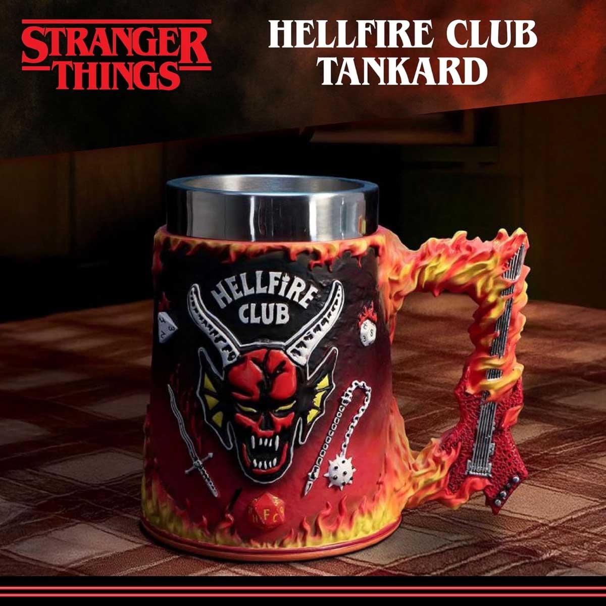 Nemesis Now 6.69" Stranger Things Hellfire Club Tankard