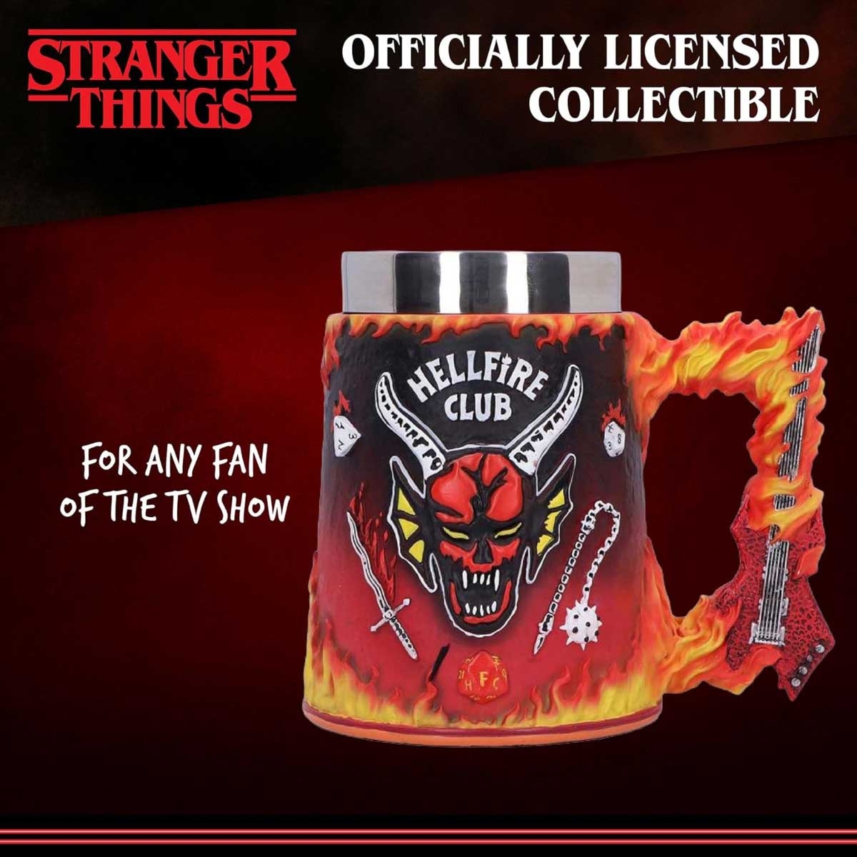 Nemesis Now 6.69" Stranger Things Hellfire Club Tankard
