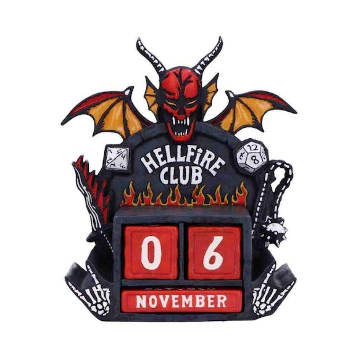 Nemesis Now Stranger Things Hellfire Club Perpetual Calendar