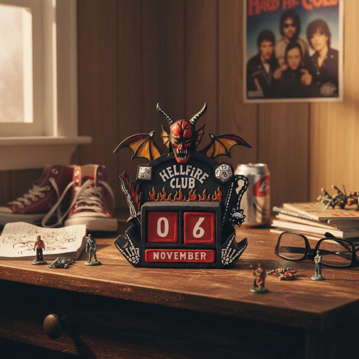 Nemesis Now Stranger Things Hellfire Club Perpetual Calendar