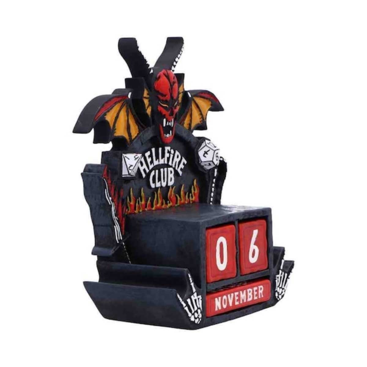 Nemesis Now Stranger Things Hellfire Club Perpetual Calendar