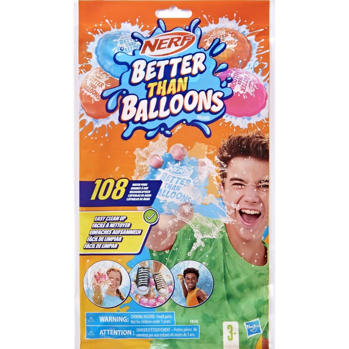 Nerf Better Than Balloons Water Toys Unisex, 3-4 Years, Pack of 108