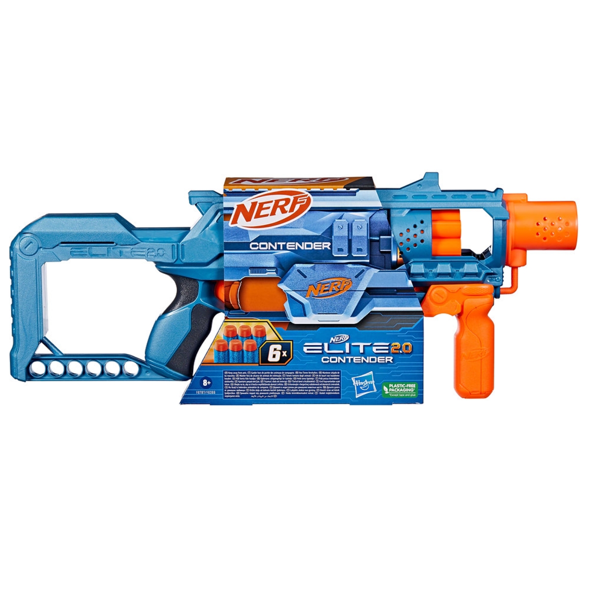 Nerf Elite 2.0 Contender Blaster Unisex, 8-10 Years