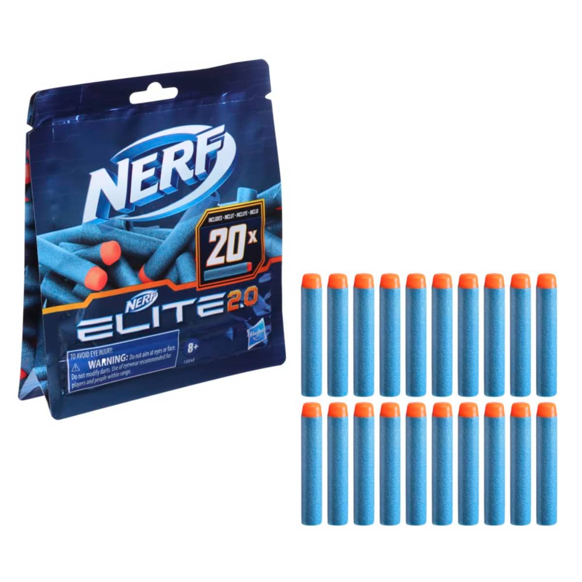 Nerf Elite 2.0 Foam Darts Refill Unisex, 8-10 Years, Pack of 20