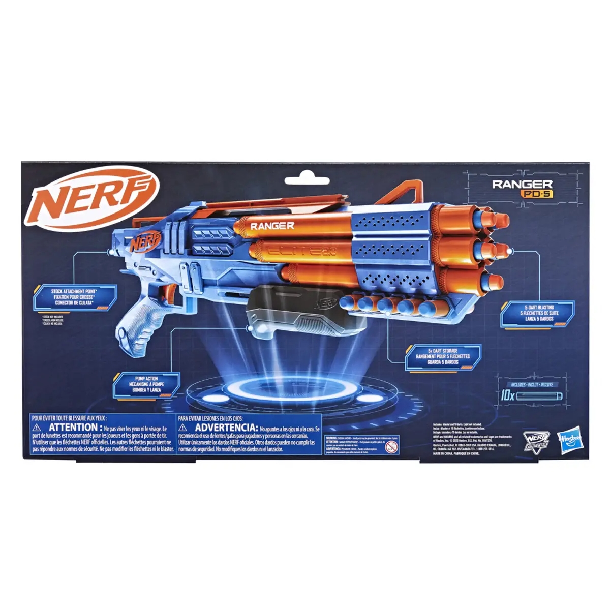 Nerf Elite 2.0 Ranger PD-5 Blaster Gun Boys, 8-10 Years
