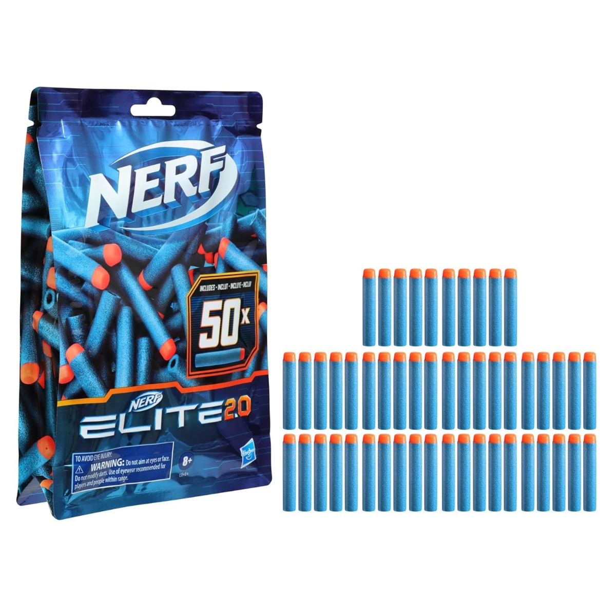 Nerf Elite 2.0 Refill 50 Unisex, 8-10 Years