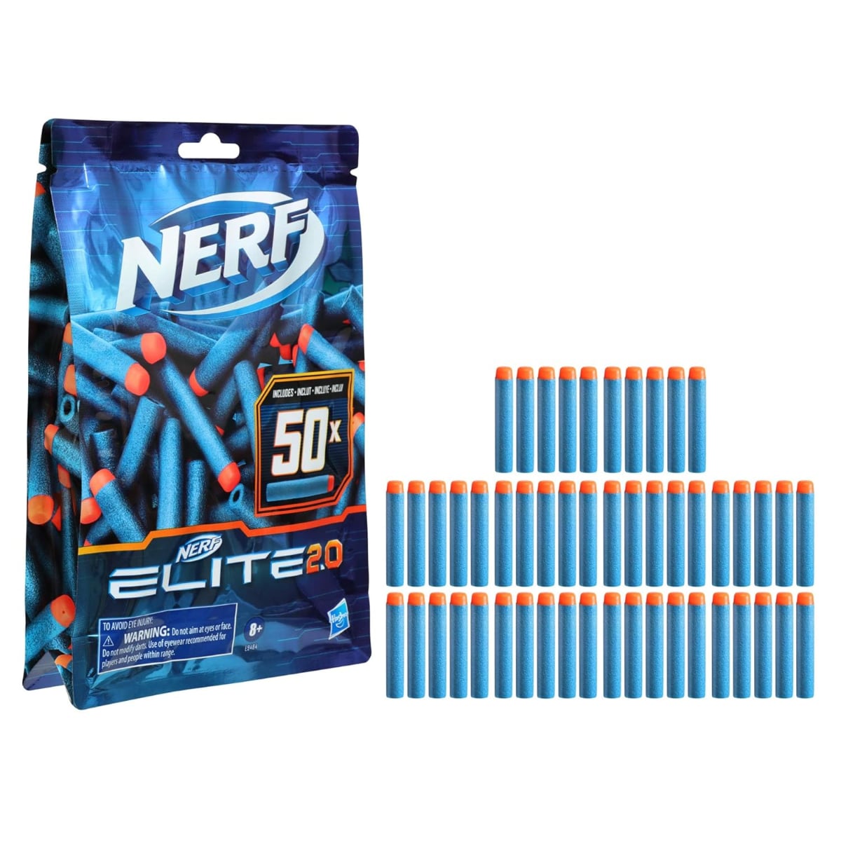 Nerf Elite 2.0 Refill 50 Unisex, 8-10 Years