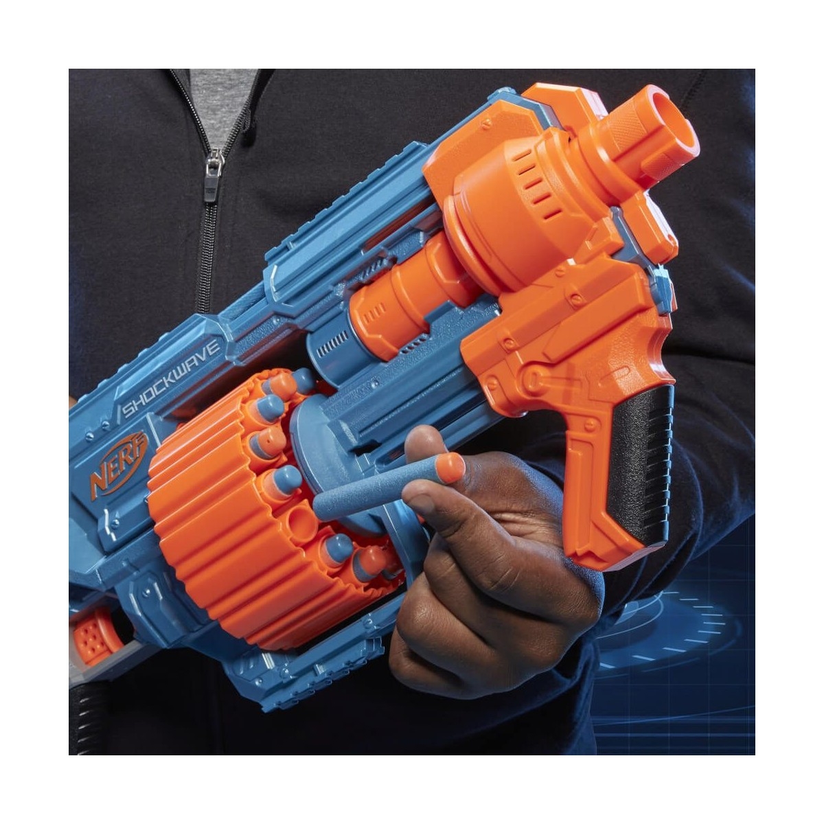 Nerf Elite 2.0 Shockwave RD-15 Blaster Toy Unisex, 8-10 Years
