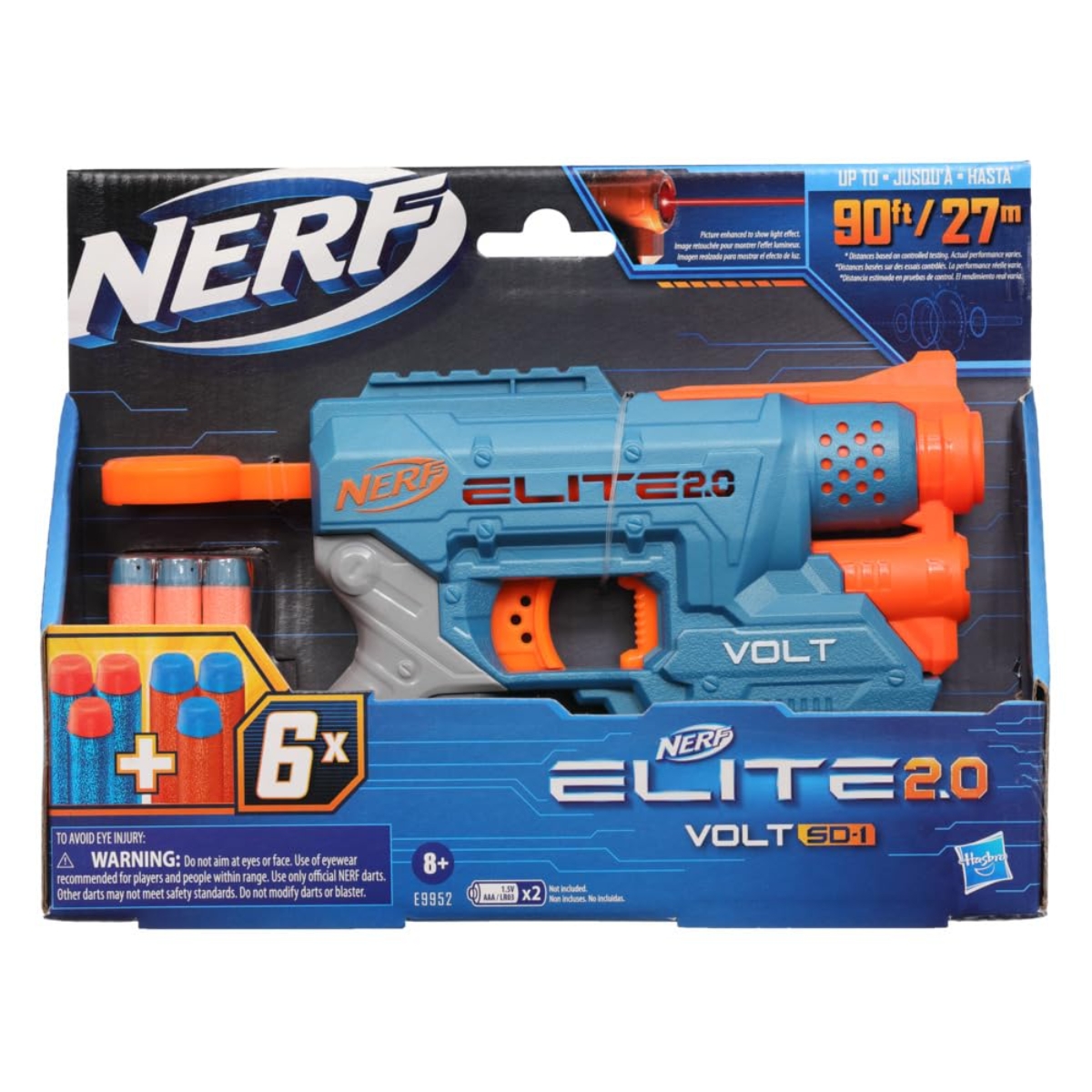 Nerf Elite 2.0 Volt Sd 1 Blaster Unisex, 8-10 Years