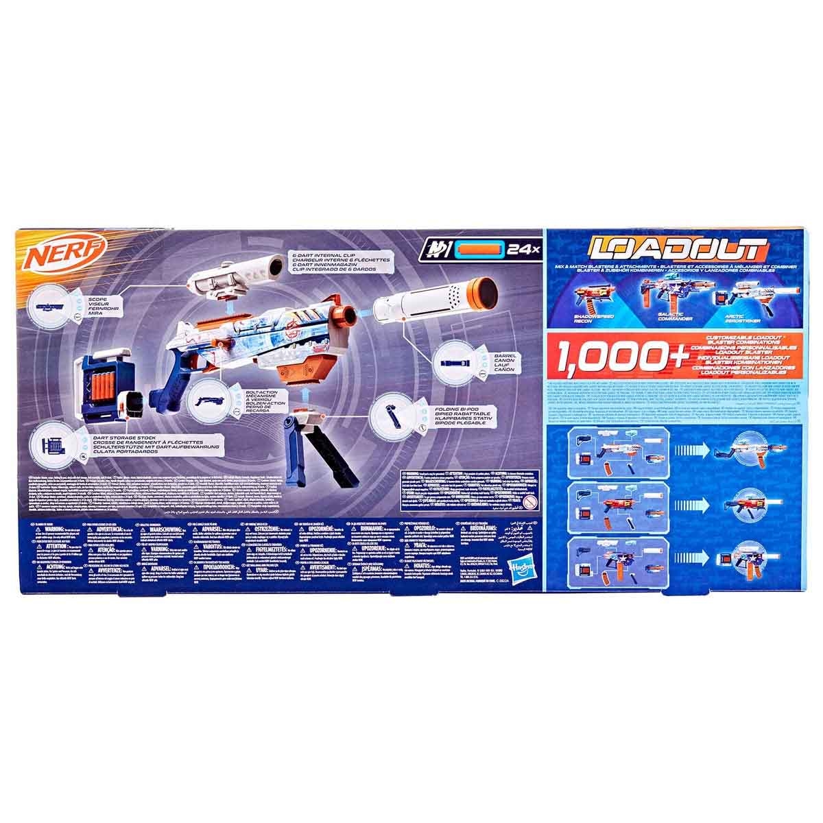 Nerf Loadout Arctic Zerostriker Blaster Unisex, 8-10 Years