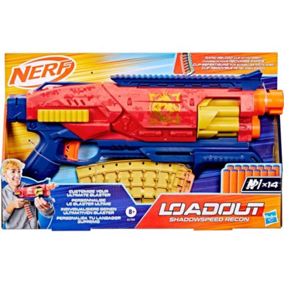 Nerf Loadout Shadowspeed Recon Dart Blaster Unisex, 8-10 Years