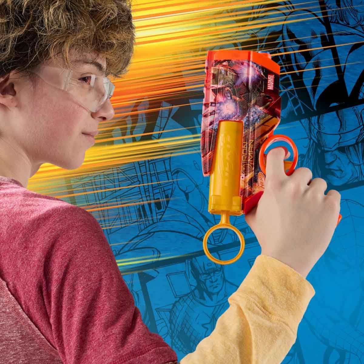 Nerf Marvel Iron Man Dart Blaster Unisex, 8-10 Years