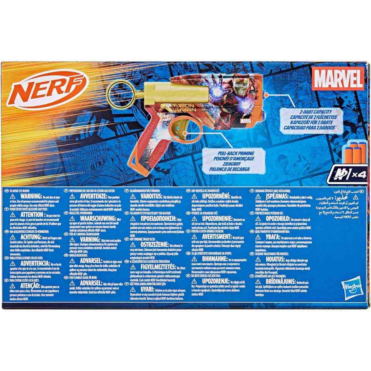 Nerf Marvel Iron Man Dart Blaster Unisex, 8-10 Years
