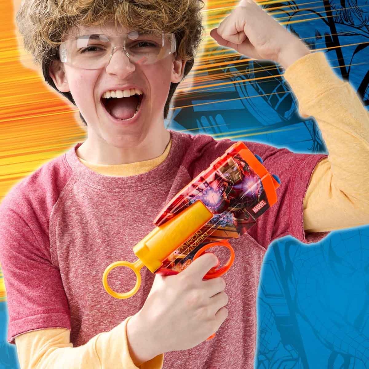 Nerf Marvel Iron Man Dart Blaster Unisex, 8-10 Years