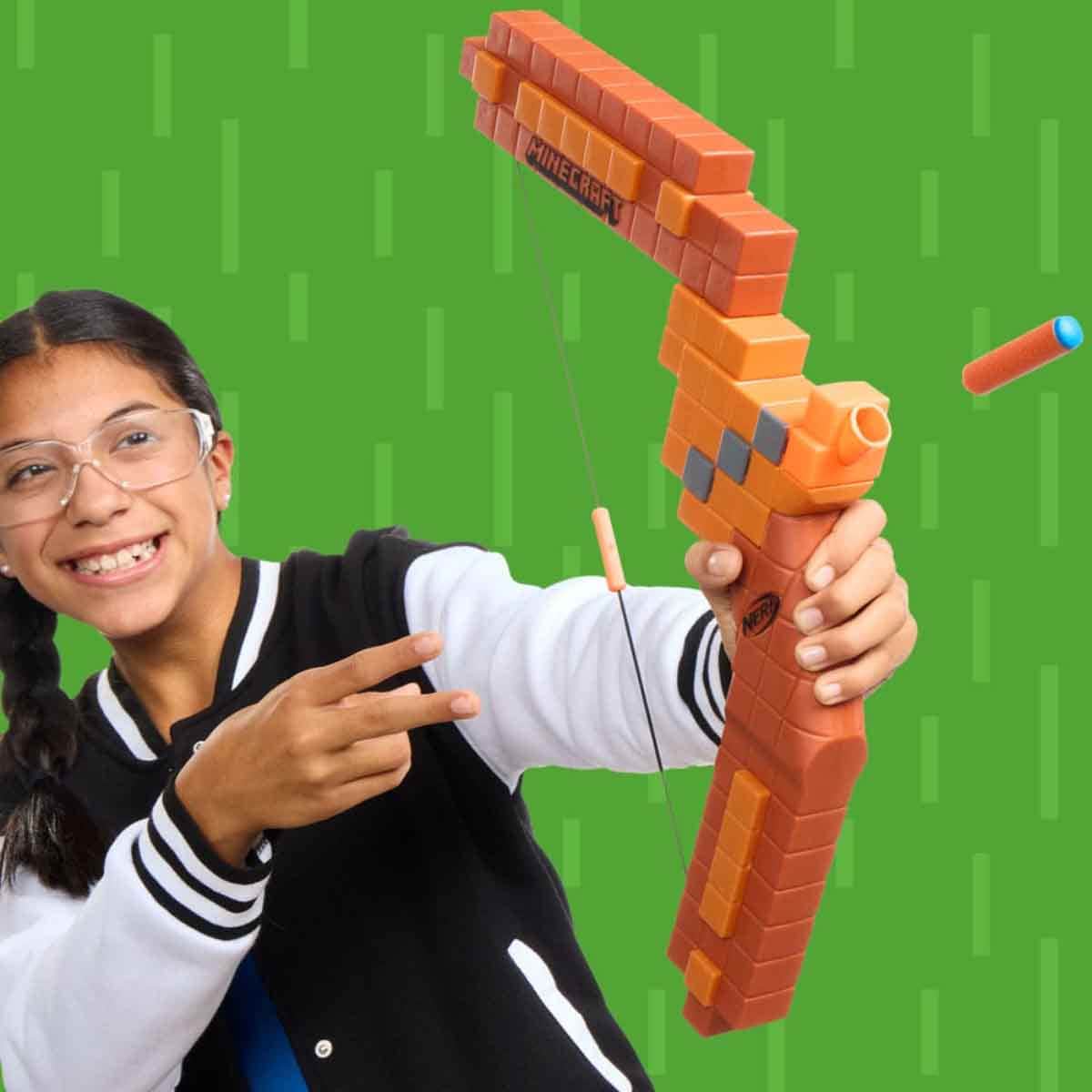 Nerf Minecraft Bogen Dart Blaster Unisex, 8-10 Years