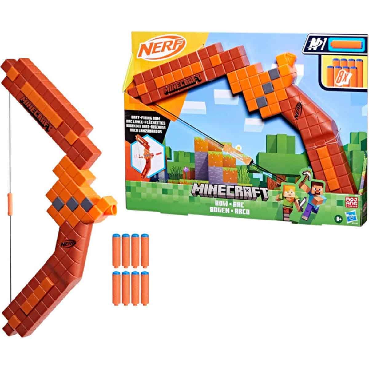 Nerf Minecraft Bogen Dart Blaster Unisex, 8-10 Years