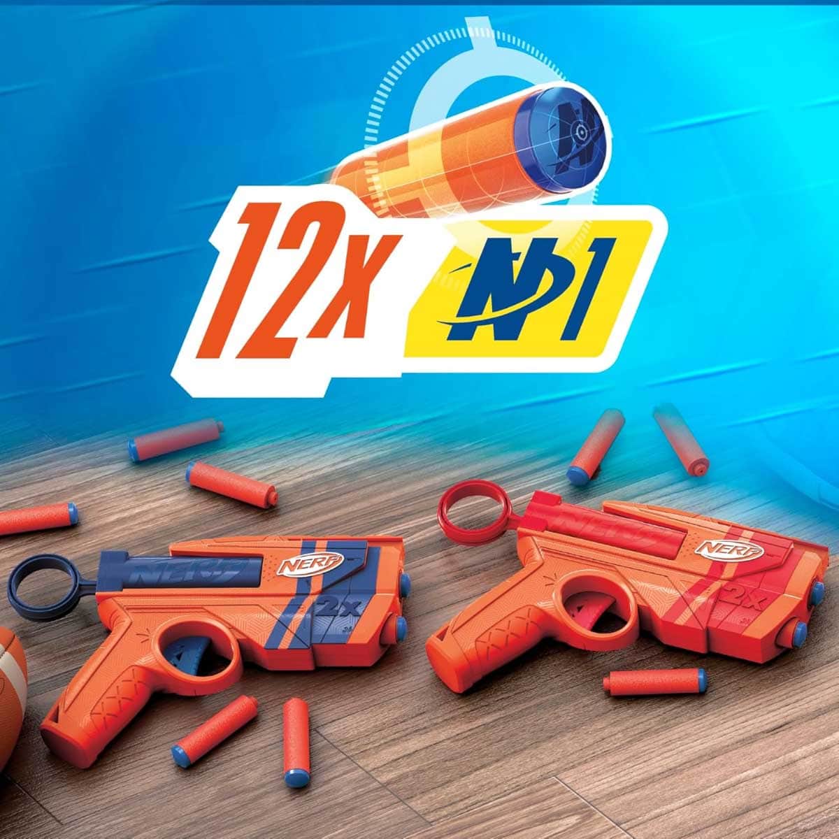 مجموعة مسدسات نيرف إن-سيريز ديو للجنسين، من 8 إلى 10 سنوات