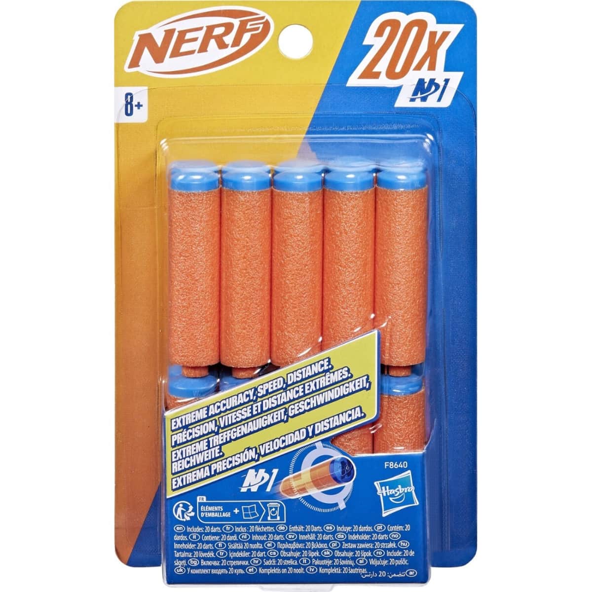 Nerf N Series N1 Darts Unisex, 8-10 Years, Pack of 20