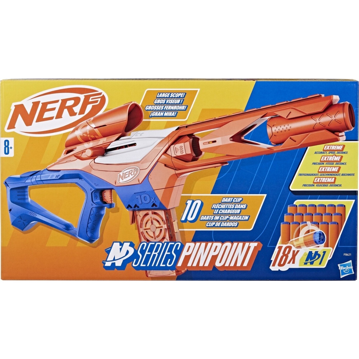 Nerf N Series Pinpoint Blaster Unisex, 8-10 Years