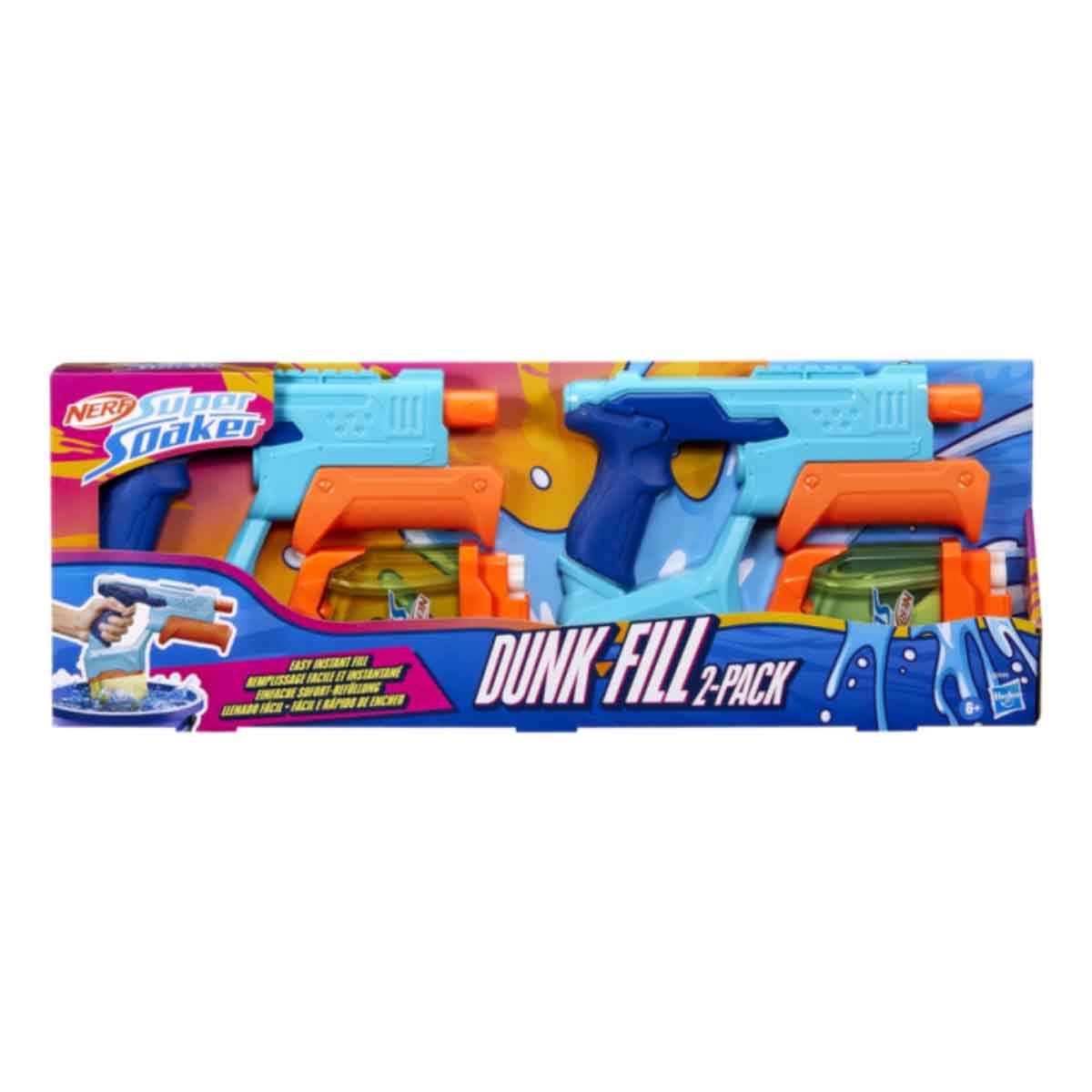 Nerf Super Soaker Dunk-Fill Water Blaster Unisex, 8-10 Years, Pack of 2