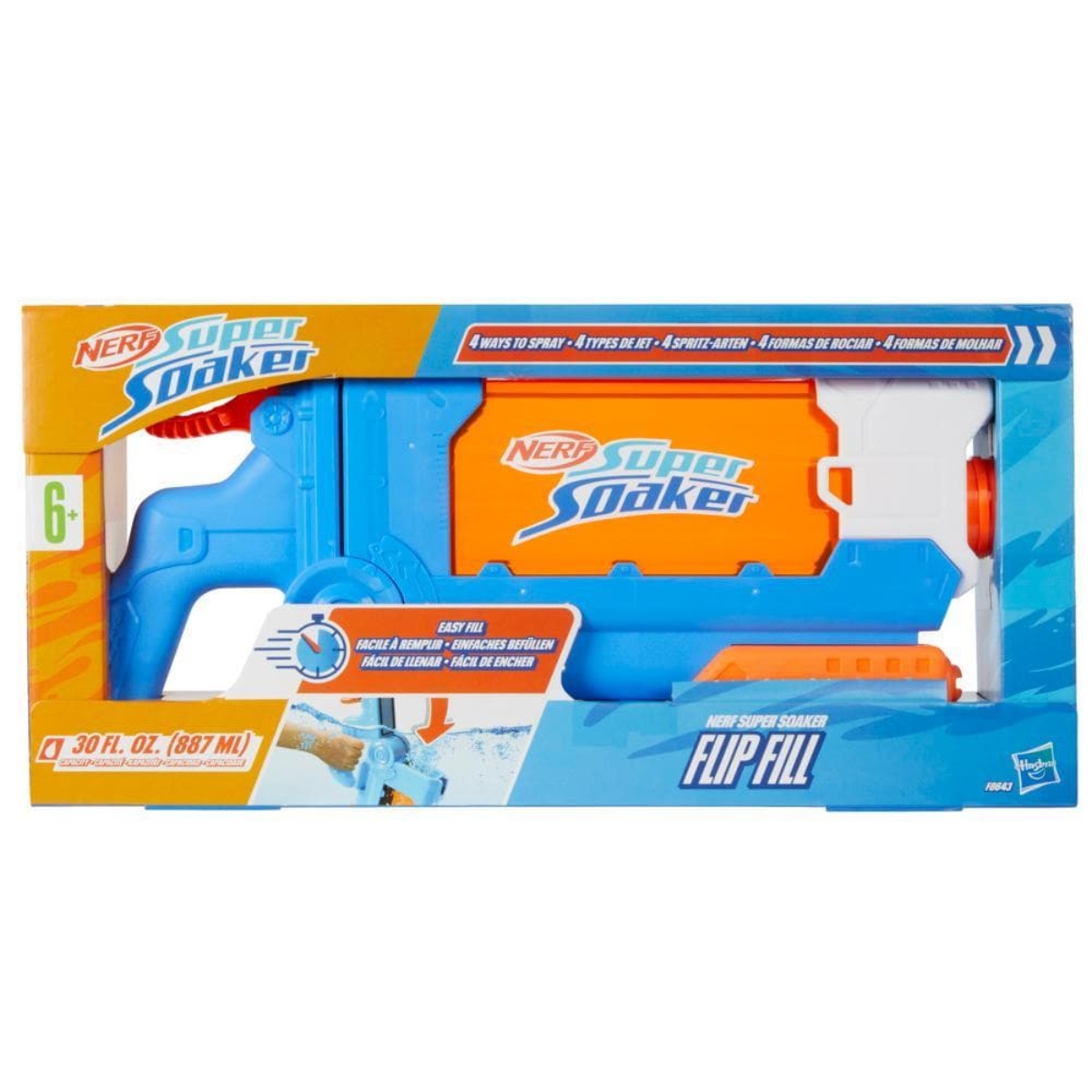 Nerf Super Soaker Flip Fill Water Blaster Unisex, 5-7 Years