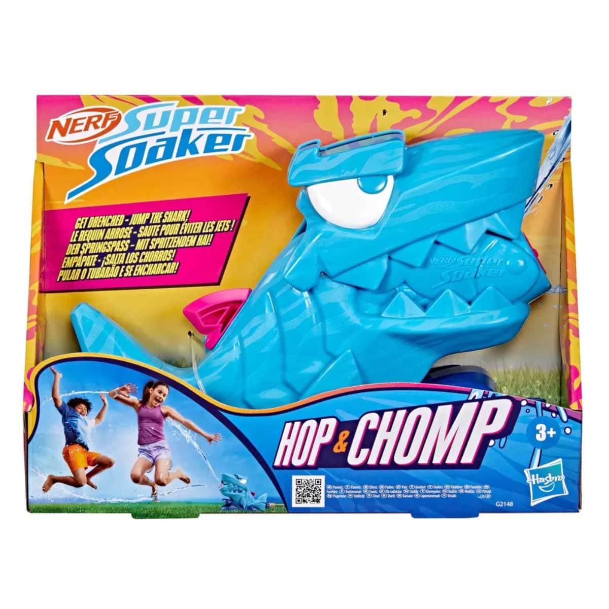 Nerf Super Soaker Hop & Chomp Water Blaster Unisex, 3-4 Years