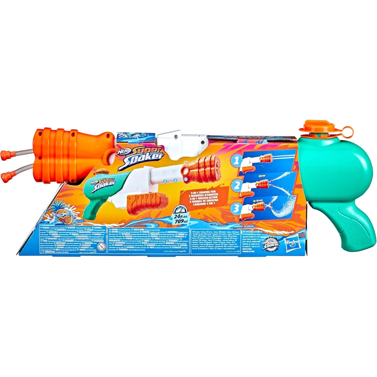 Nerf Super Soaker Hydro Frenzy Water Blaster Unisex, 5-7 Years