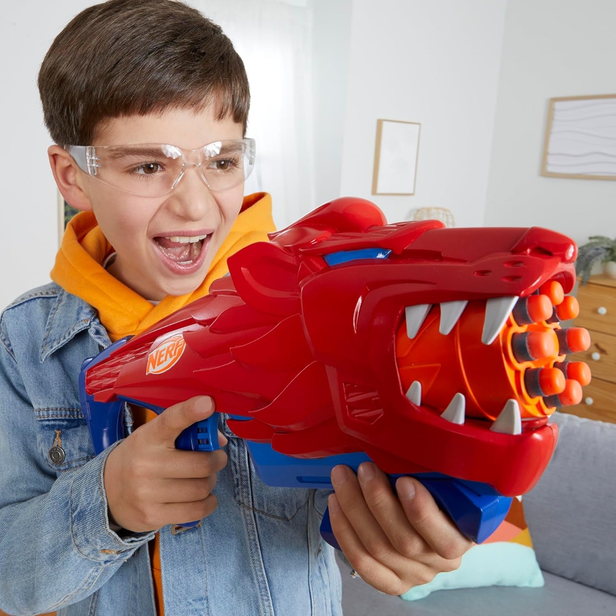 Nerf Wild Lionfury Easy Play Blaster Unisex, 5-7 Years