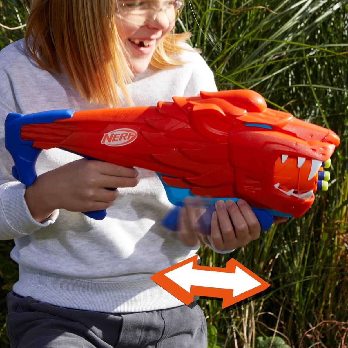 Nerf Wild Lionfury Easy Play Blaster Unisex, 5-7 Years