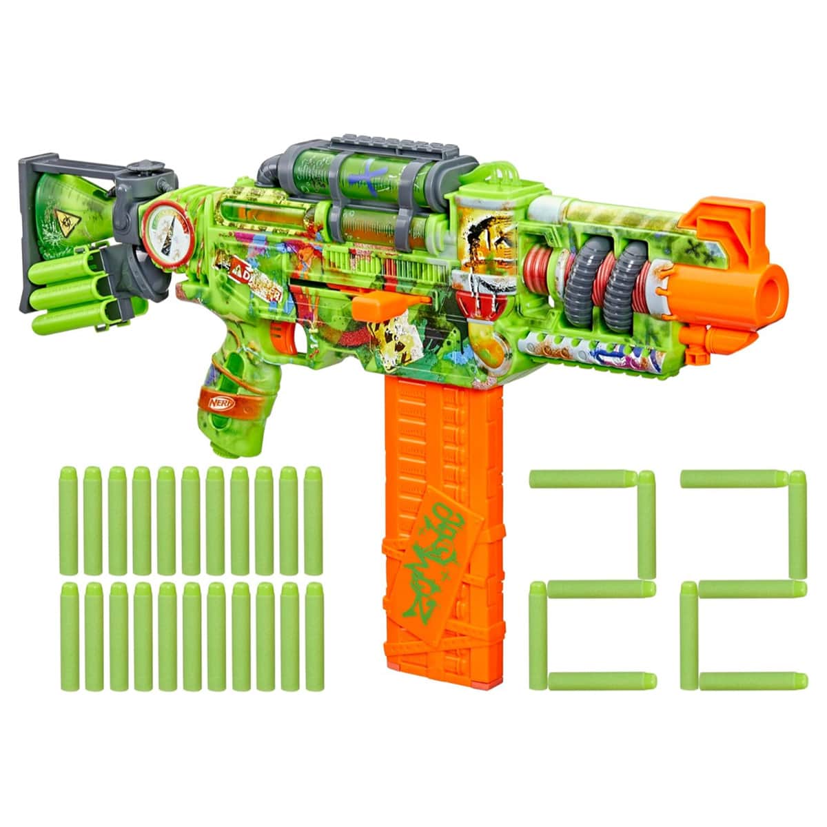 NERF Zombie Corrupter Blaster Toy Unisex, 8-10 Years