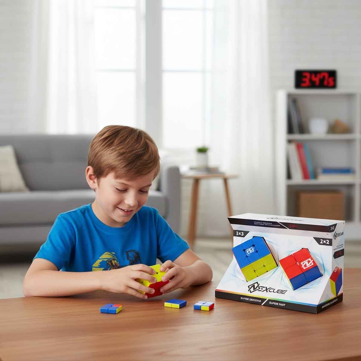 Nexcube 3x3 + 2x2 Stackable 12L Classic Cube Unisex, 8-10 Years