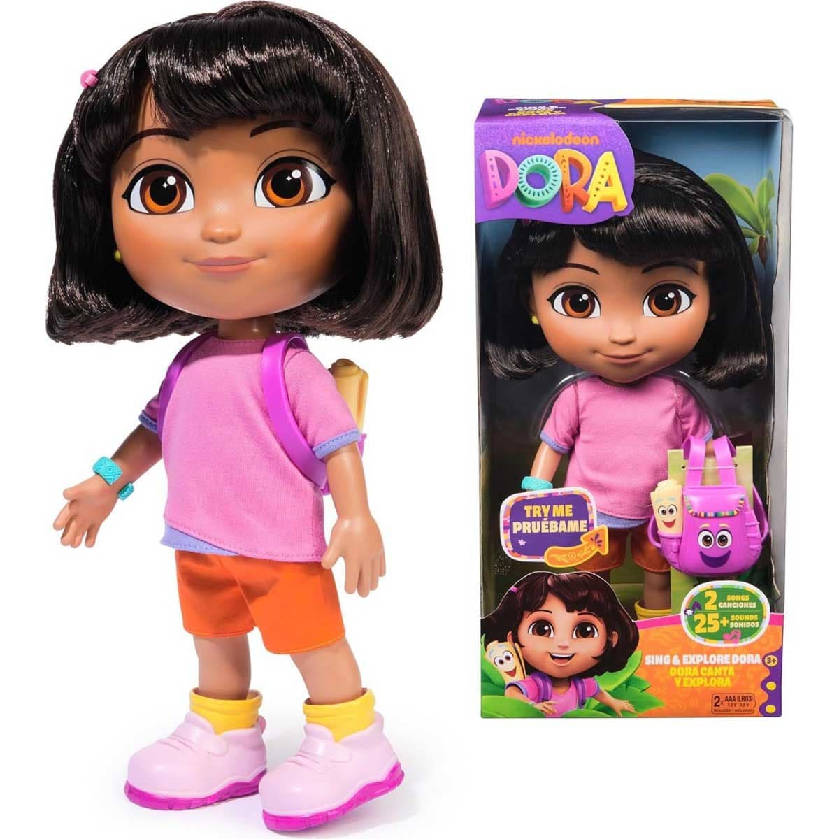 Nickelodeon Sing & Explore Dora The Explorer Doll Unisex, 3 - 4 Years