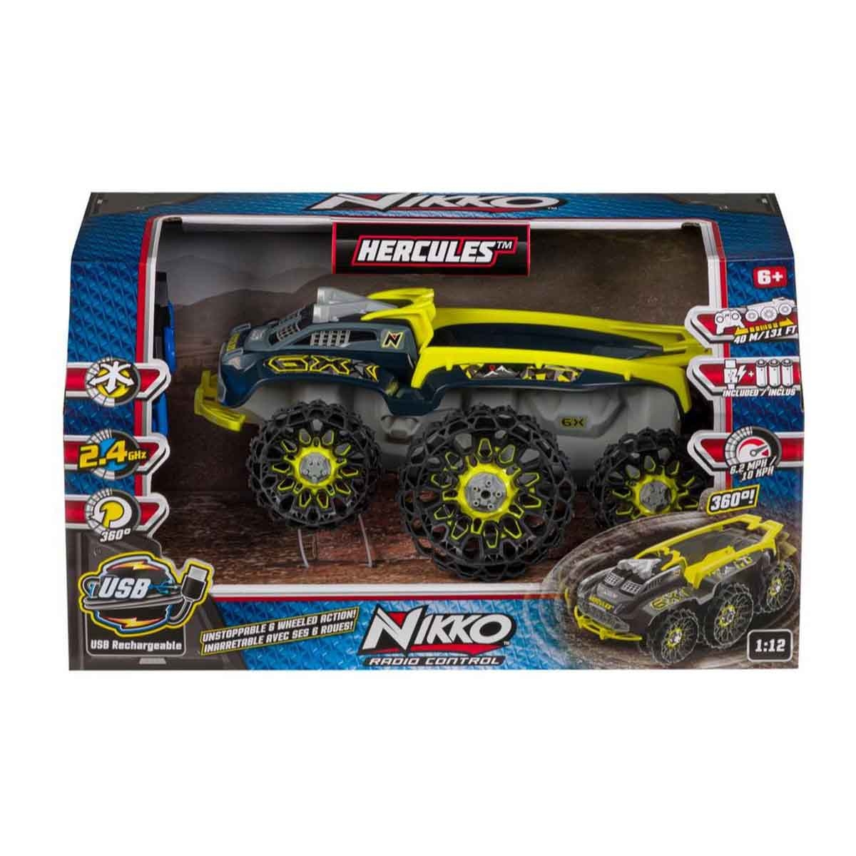 نيـكو هيركوليس سيارة دفع رباعي 6 عجلات للأولاد، عمر 5-7 سنوات