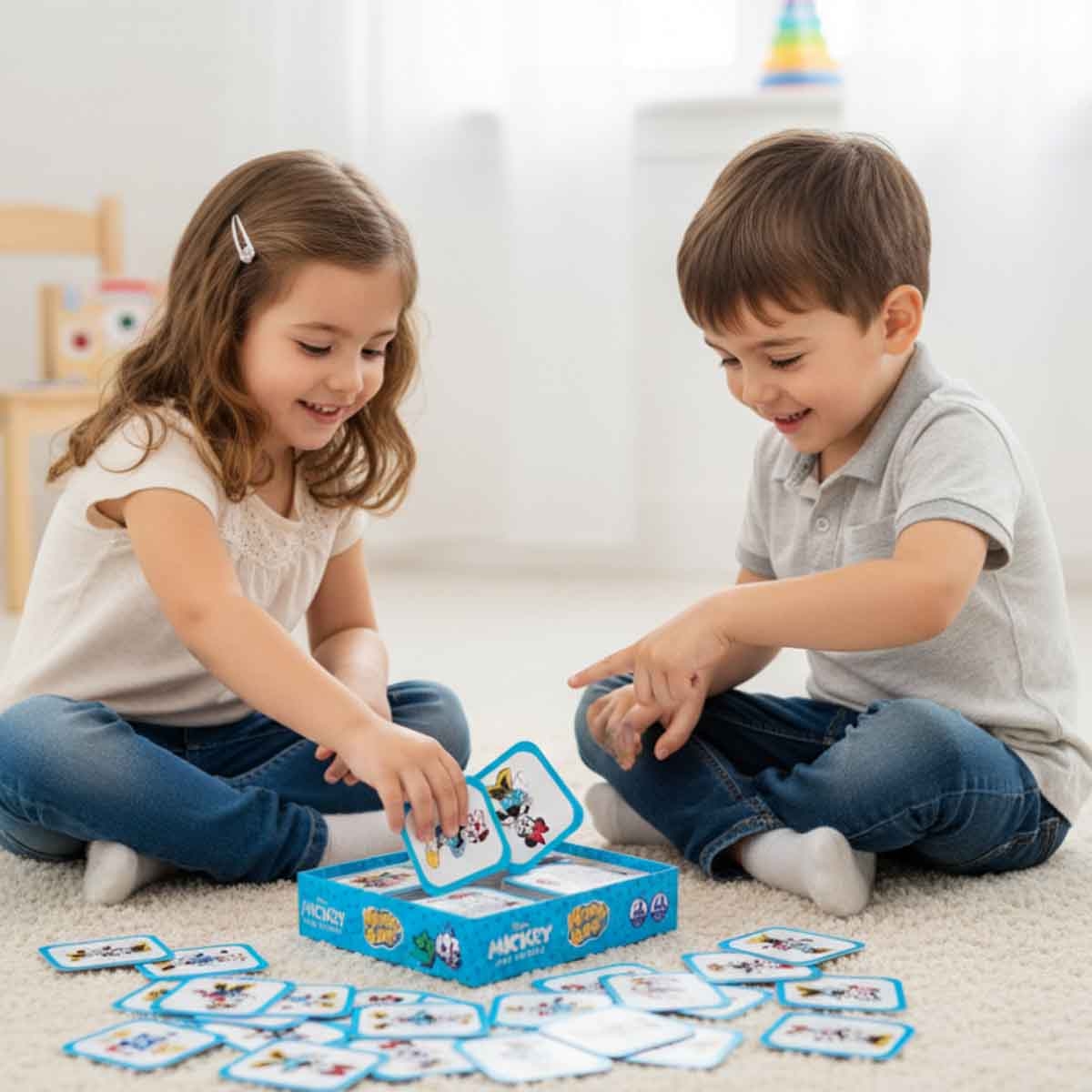 ميكي آند فريندز لعبة ذاكرة من 54 بطاقة للجنسين، من عمر 5-7 سنوات