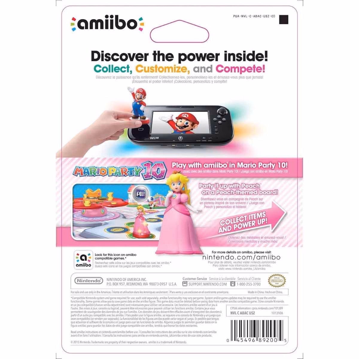 Nintendo Amiibo Super Mario Peach Action Figure