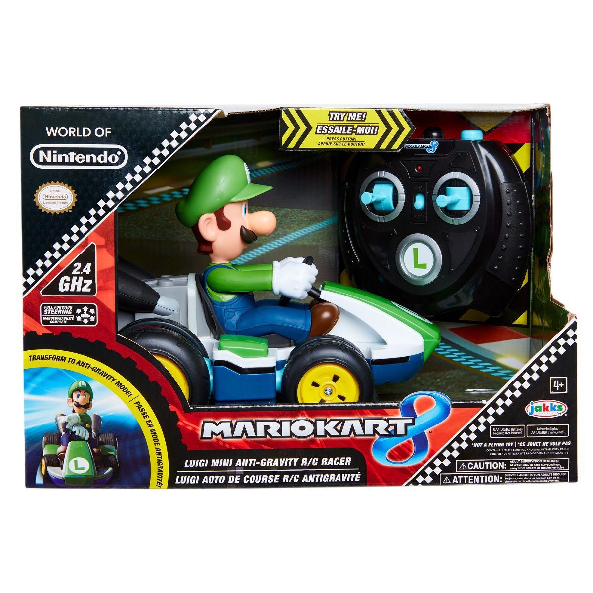Nintendo Mini Remote Control Luigi Racer Kart Unisex, 5-7 Years