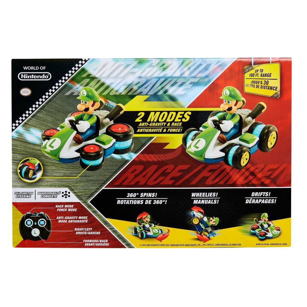 Nintendo Mini Remote Control Luigi Racer Kart Unisex, 5-7 Years