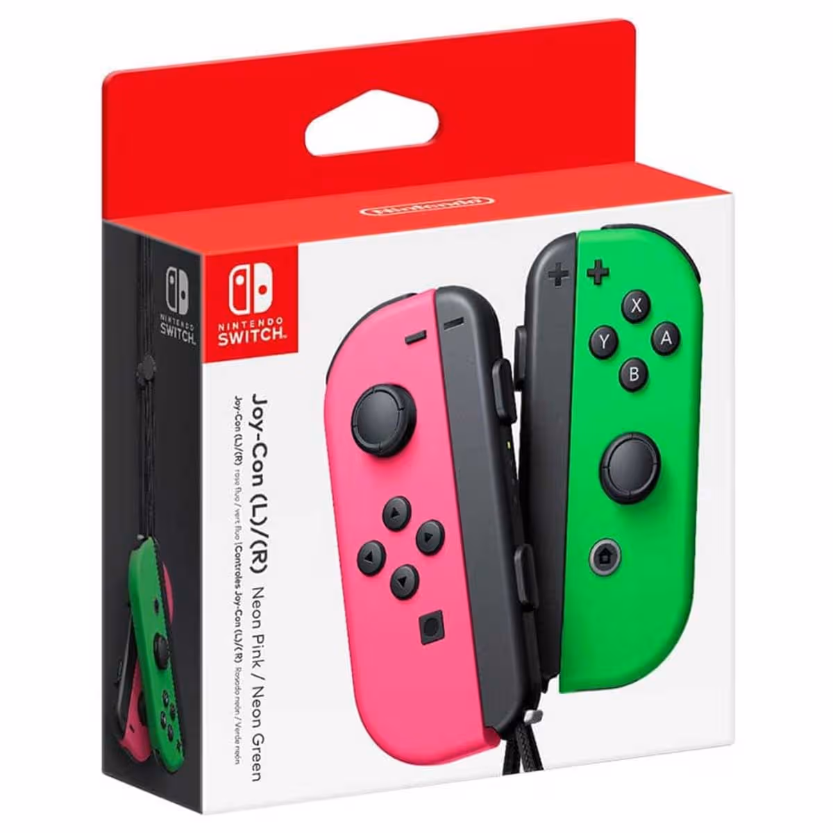 Nintendo Neon Pink Joy-Con (L) & Neon Green Joy-Con (R) Controller Set