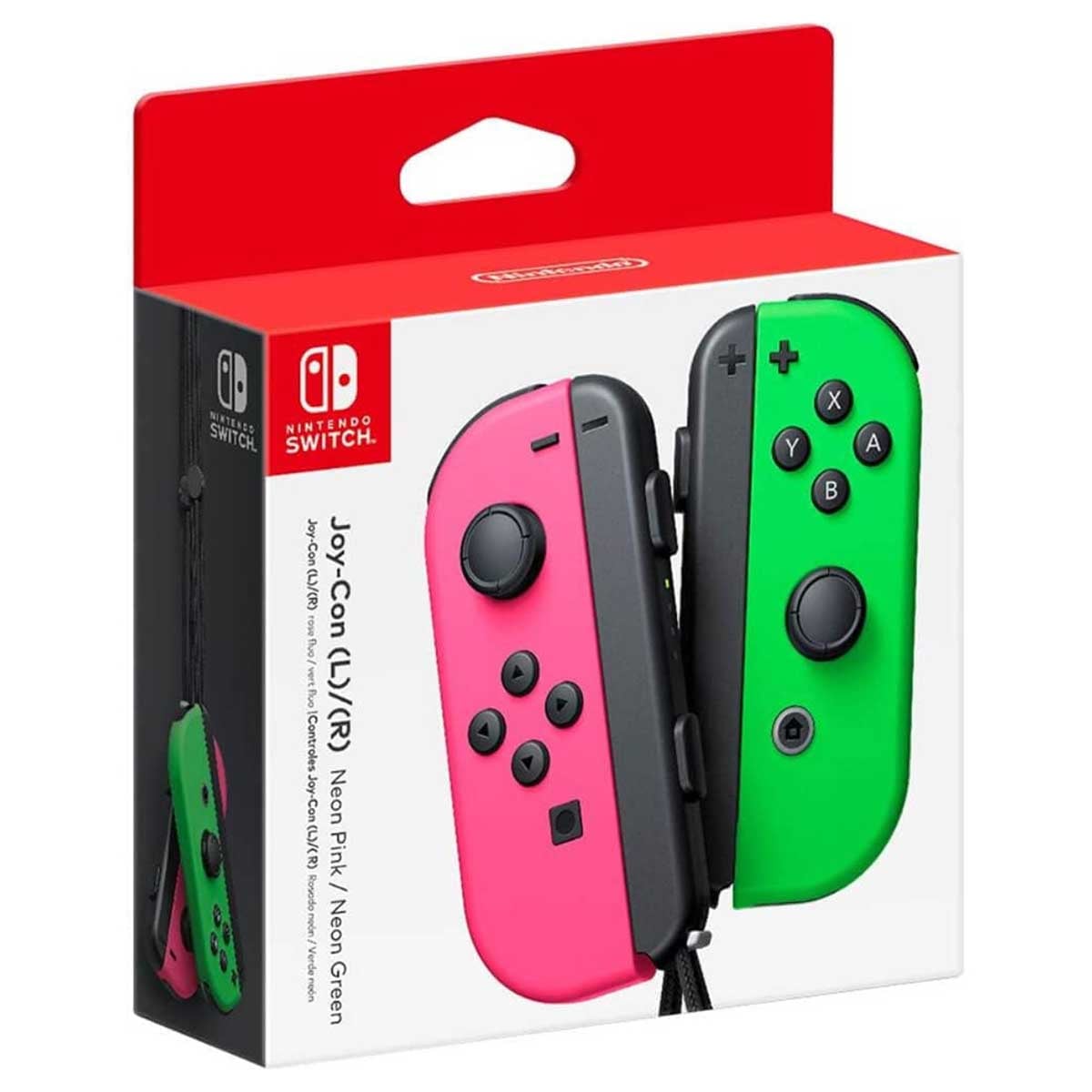 Nintendo Neon Pink Joy-Con (L) & Neon Green Joy-Con (R) Controller Set