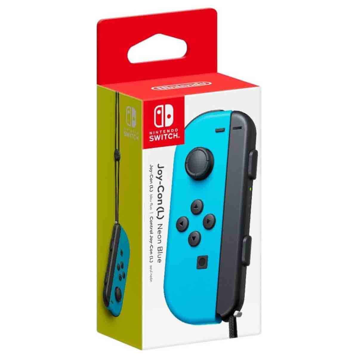 Nintendo Official KSA Version Joy-Con Left Neon Blue Controller for Switch
