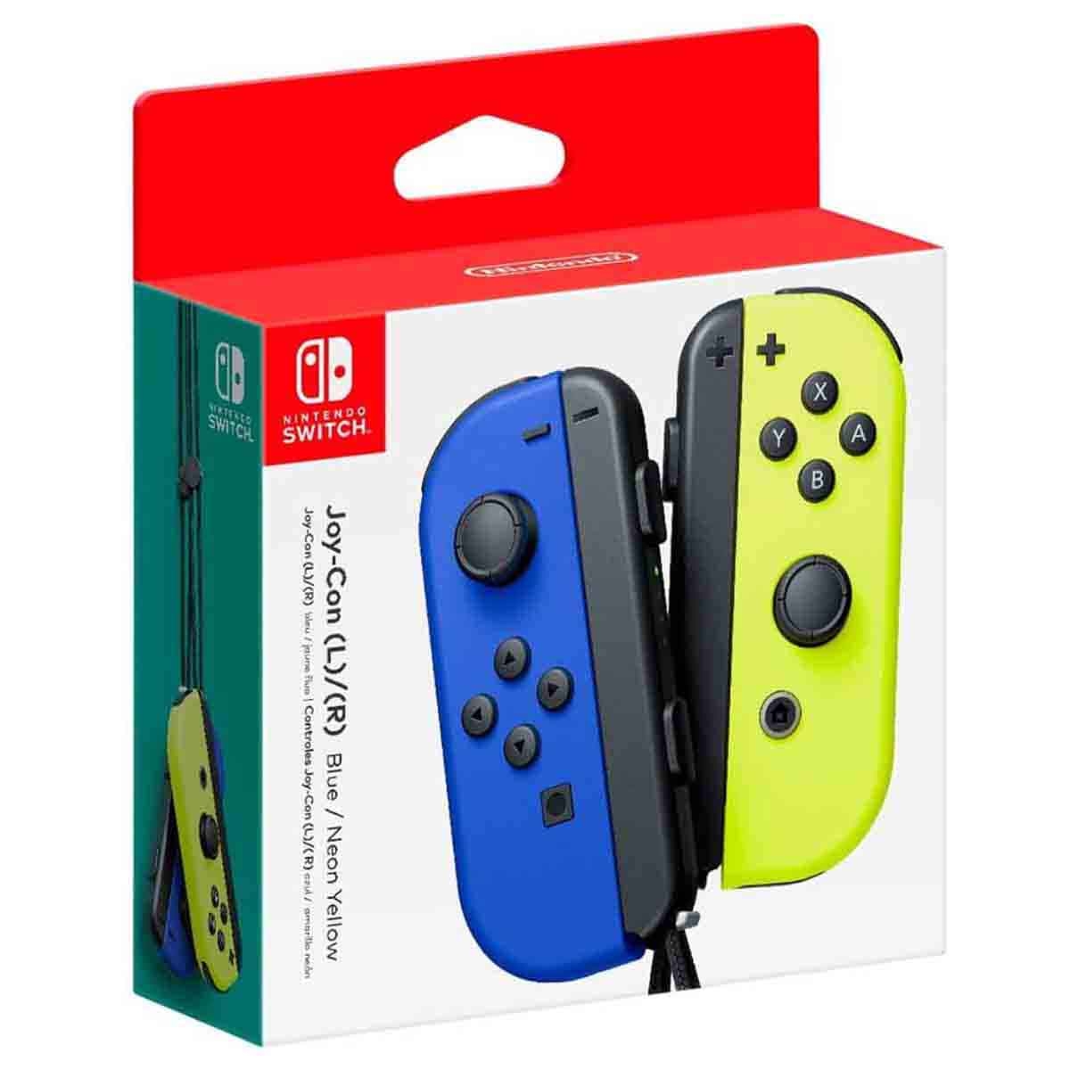 Nintendo Official KSA Version Neon Blue/Yellow Joy-Con Pair for Switch