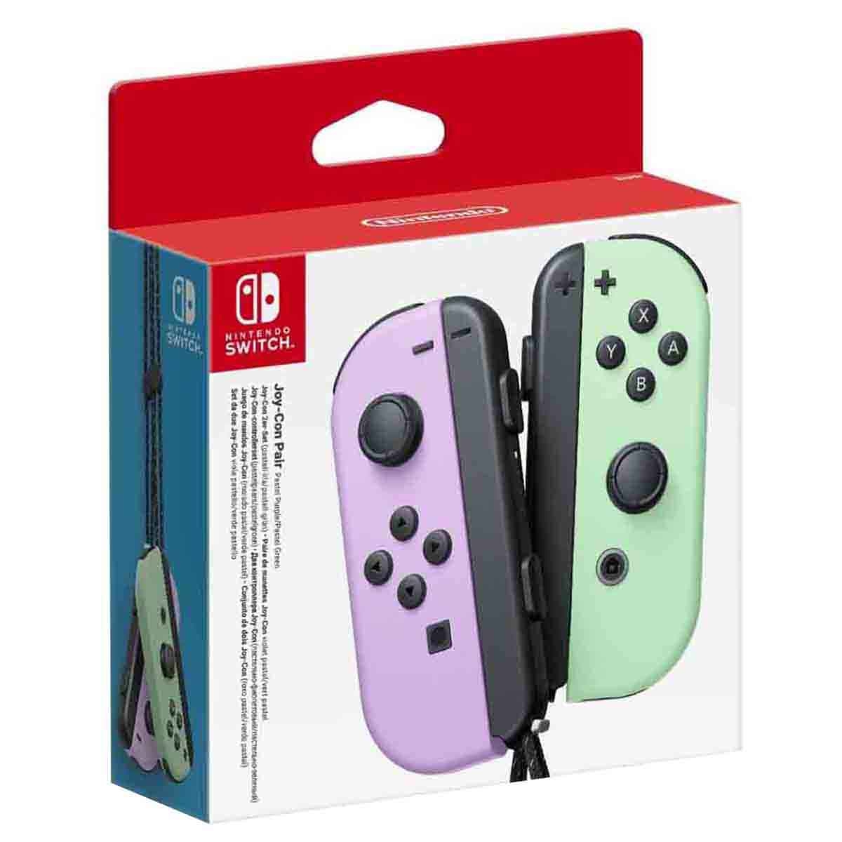 Nintendo Pastel Purple/Green Official KSA Version Joy-Con Controllers for Switch