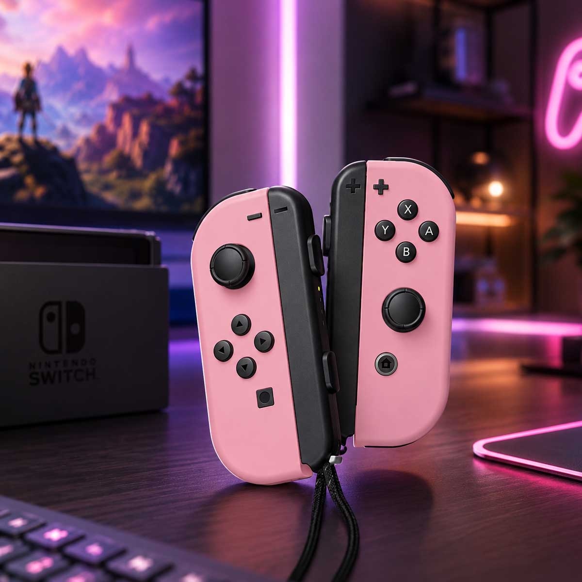 Nintendo Pastel Pink Joy-Con Pair Controller Set