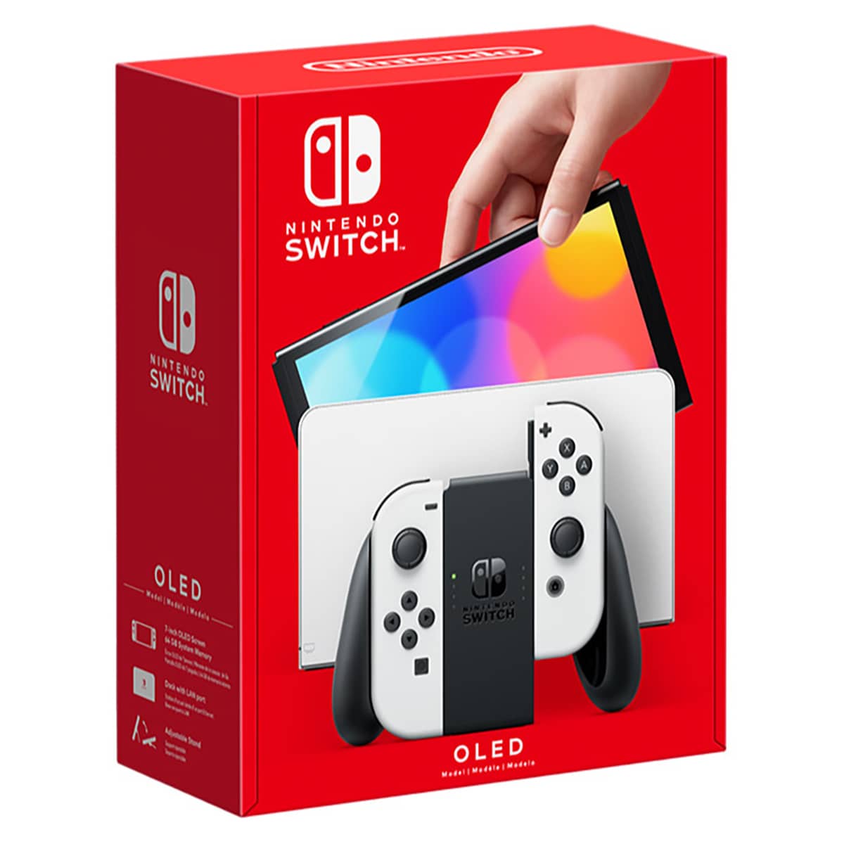 Nintendo Switch 1 OLED White Console Bundle